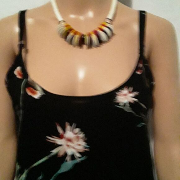 JAASE Midi Sleeveless Dress Size M 100% Cotton Very Beatiful Design - Picture 2 of 9